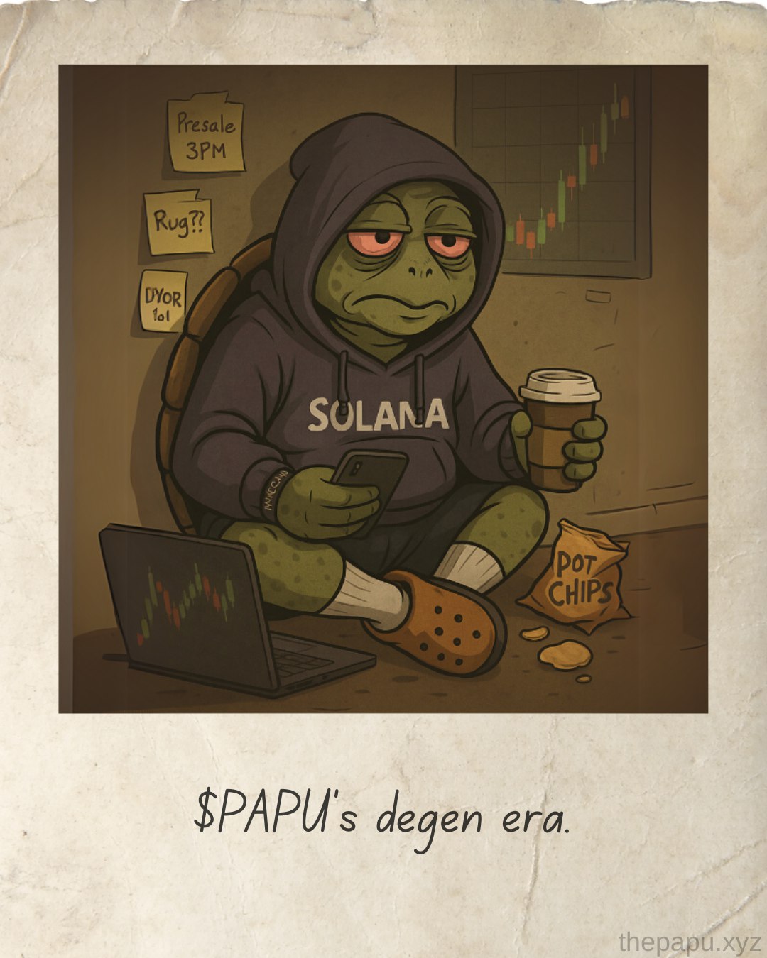 Papu as a degen - FOMO and losses